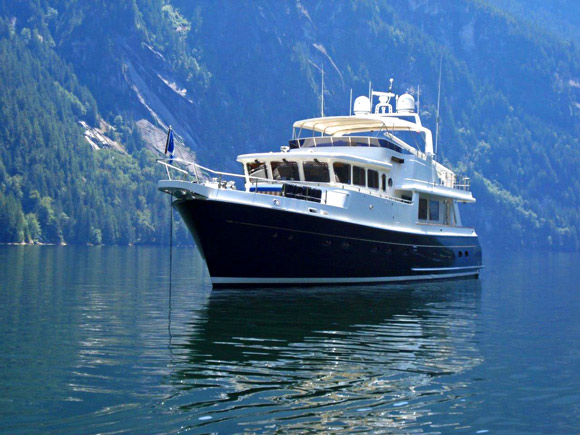 Selene Trawler at anchor