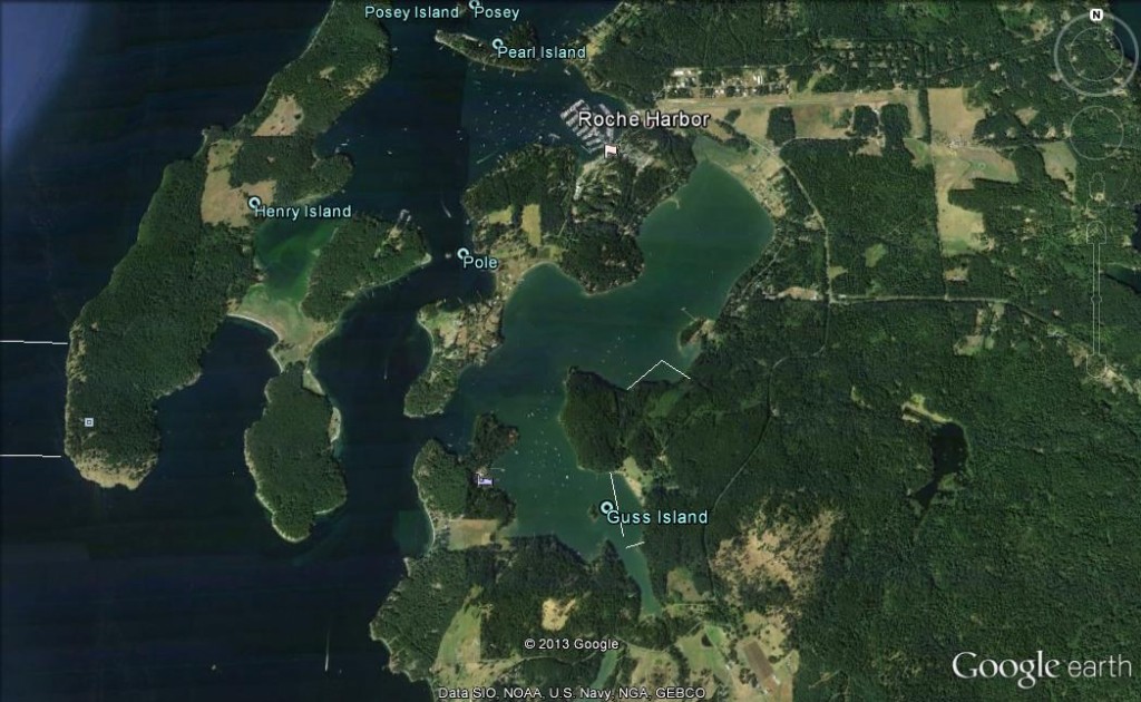 06 Mosquito Pass between Henry and San Juan Islands offers access to Roche Harbor as well as Garrison and Wescott Bays image not for use in navigation 1024x630 1