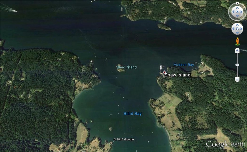 06 Careful consideration required in Blind Bay (image not to be used for navigation)