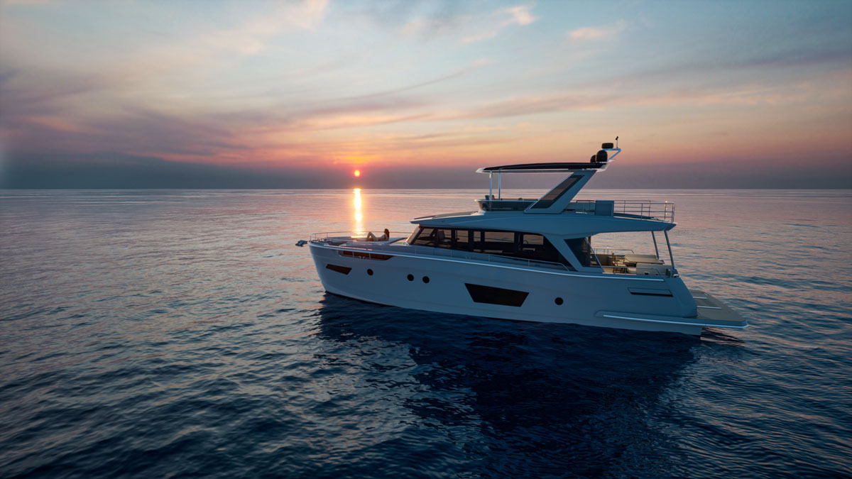 greenline 58 hybrid yacht exterior 2