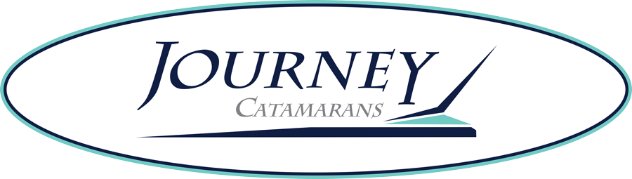 Journey Catamarans Logo Color white oval